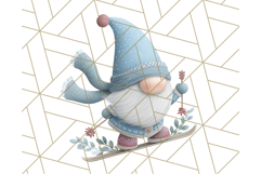 Cozy Winter Gnome Clipart PNG, Christmas Gnome Clip Art Product Image 4