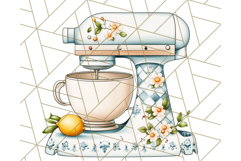 Mediterranean Cottagecore Kitchen PNG Clipart with Lemons Product Image 4