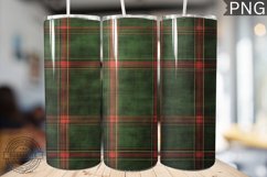 Green Christmas Plaid Tumbler Wrap -High Quality 300 Dpi Product Image 1