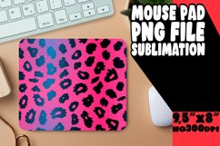 Bold Gradient Leopard Pattern Mouse Pad PNG Product Image 1
