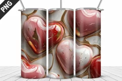 Valentines Love Skinny Tumbler PNG Wrap| Valentines Tumbler Product Image 5