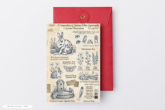 Summer White Bunny Garden Junk Pages Product Image 5