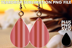 Fun Teardrop Earrings Ideas PNG, Valentine's Pattern Product Image 1