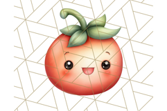 Fruit Doodles Clipart, Cute Cartoon Fruit PNG, Kawaii Food Product Image 4