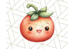Fruit Doodles Clipart, Cute Cartoon Fruit PNG, Kawaii Food Product Image 4