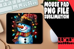 Snowman Seasonal Joy Mouse Pad Sublimation Design Product Image 1