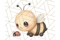 Adorable Bee Clipart PNG, Cute Bees and Accessories PNG Product Image 4