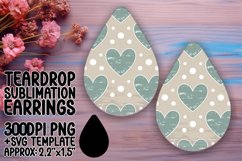 Stylish Teardrop Design for Crafting Projects , Heart Product Image 1