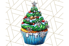 Christmas Cupcake PNG Clipart, Cute Food PNG, Holiday Treat Product Image 4