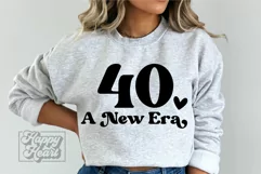 40 A New Era SVG - Hello Forty SVG - 40th Birthday Girl SVG Product Image 1
