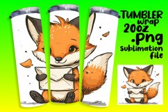 Colorful Wildlife World Tumbler Sublimation: 20oz Product Image 1