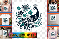 Unique Tote Bag Art Ideas, Flower Animals Product Image 1