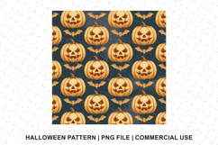 Halloween Pumpkin Pattern Png | Sublimation | Digital Paper Product Image 1
