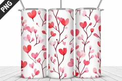 Lovely Hearts Tumbler Design | Valentine's Day Tumbler Wrap Product Image 4