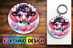 Playful Car Coasters Sublimation, Valentines Product Image 1
