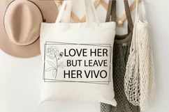 Love Her But Leave SVG, Occasion Flower SVG Design Product Image 2