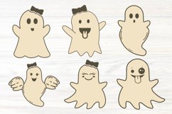 Cute Ghost Clipart Sublimation Bundle, Cute Ghost Clipart Product Image 3