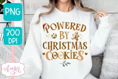 Powered by Christmas cookies PNG, Cute Christmas PNG Product Image 4
