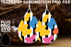 Radiant Teardrop Earrings Gift Ideas, Funky Pattern Product Image 1