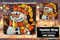 Snowman 3D Tumbler Wrap for Winter Product Image 1