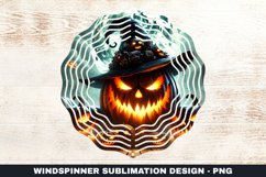Halloween Pumpkin Wind Spinner Sublimation Design Product Image 1
