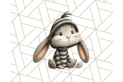 Cute Animals in Jail Clipart PNG, Funny Prisoner Critters Product Image 4