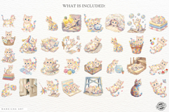 Summer Kitten Lazy Days Clipart Product Image 4