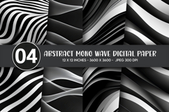 Abstract Mono Wave Digital Paper Product Image 1