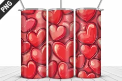 Valentines Love Skinny Tumbler PNG Wrap| Valentines Tumbler Product Image 5
