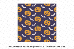 Halloween Pumpkin Pattern Png | Sublimation | Digital Paper Product Image 1