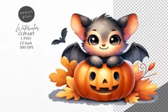 Halloween clipart, Bat clipart, Autumn clipart Product Image 1