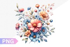 Flowers Sublimation - Clipart PNG Design Product Image 1