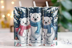 Merry Christmas Beer Tumbler Wrap | Christmas Wrap Product Image 1