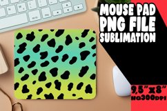 Vivid Glitter Leopard Print Mouse Pad Design PNG Product Image 1