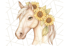Rustic Sunflower Clipart, Soft Country Farmhouse Florals Png Product Image 4