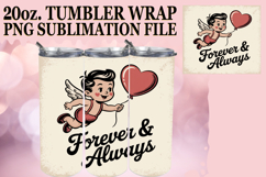 Unique horizons 20oz tumbler wrap, Cupid Product Image 1