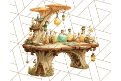Woodland Potion Clipart Forest Apothecary Elements PNG Product Image 4