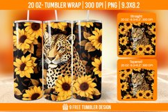 Pumpkin Tumbler Sublimation Wrap, 20 oz Fall Tumbler Wrap Product Image 1