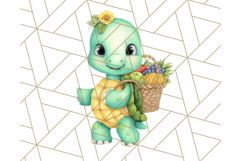 Cute Baby Turtle Clipart, Cute Animals Png Product Image 4