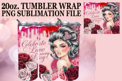 RADIANT ADVENTURE 20oz TUMBLER WRAP, Love Girl Product Image 1