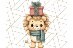 Safari Christmas PNG Clipart, Cute Jungle Animal Art Product Image 4