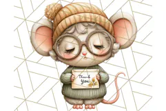 Thanksgiving Woodland Animals Clipart PNG Product Image 4