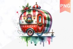 Christmas Whimsical Caravan - Clipart PNG Design Product Image 1