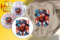 Joyful Tote Bag Art Ideas PNG, American Dog Product Image 1
