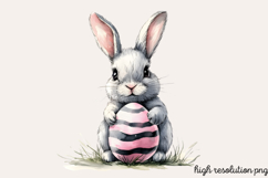 Black Pink Easter Clipart PNG Product Image 1
