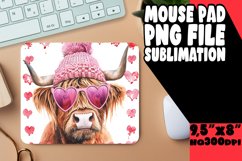 Adorable Cow Heart Sublimation Product Image 1