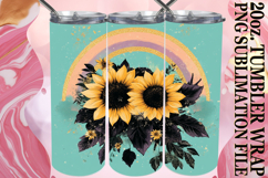Radiant Thoughts 20oz tumbler wrap, Rainbow Product Image 1