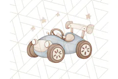 Kid’s Toy Clipart, Nursery Decor Png, Trucks, Rockets, Cars Product Image 4
