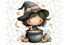 Spooky Little Witches Halloween Clipart PNG Product Image 4