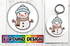 Winter's Tale Embroidered Round Coaster Sublimation Product Image 1